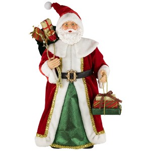 Northlight Nordic Style Santa Claus with Gifts Christmas Figure - 24" - 1 of 4