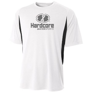 Hardcore Men's Short Sleeve Rash Guard Comfortable Performance Swim Shirt - 1 of 4