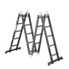 Cesicia 19FT Black Metal 7-in-1 5-Step Folding Ladder - 2 of 4