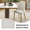 WJSHome Modern Dining Chairs Set of 2, PU Leather Accent Chairs with Gold Metal Legs for Dining Room,Kitchen , Bedroom, Living Room - 4 of 4