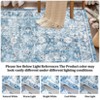 9x12 Area Rugs for Living Room Machine Washable Vintage Floral Distressed Design Stain Resistant Carpet Low Pile Non-Slip Rug for Bedroom Dining Room - 4 of 4