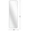 Lyngins Modern Rectangular Full Length Mirror – HD 4mm Distortion-Free Glass, Easy Wall Mount, Full Body Mirror/Wall Mirror Full Length for Bedroom - 4 of 4