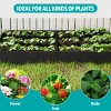 INFURNIC 4x4x1FT Raised Bed Garden Fences and Gates Garden Bed Outdoor Use, Deep Root Planter Box for Flowers, Black - 2 of 4