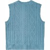 Clearlove Kid Girls Sweater Vest Sleeveless Button Down Knit Cardigan School Uniform Sweater Vest Top - 2 of 4