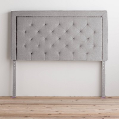 King Upholstered Headboard with Diamond Tufting Stone - Brookside Homes