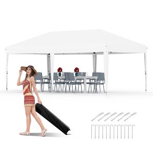 Pop Up Canopy Tent, Heavy Duty Outdoor Canopy W/ Removable Sidewall, Portable Tent Gazebo, Instant Tent Shelter for Parties, Events, & Vendors - 1 of 4