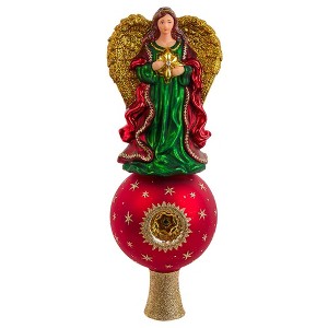 Kurt Adler 15.75-Inch Finial Angel Treetop With Reflector - 1 of 4