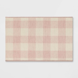 2'x3' Machine Washable Oversized Gingham Handwoven Scatter Accent Rug - Room Essentials™ - 1 of 4