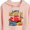 Women's - Disney - Lightning McQueen Think Fast Cropped Graphic Hoodie - 2 of 3