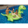 Swimline 78" Water Sports Inflatable Swimming Pool Giant T-Rex Ride-On 2-Person Raft Toy - Green/Black - 2 of 2