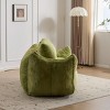 Faux Fur Giant Bean Bag Couch with Memory Foam Filling, Fluffy Loveseat Lounge Chair for Living Room or Reading Nook-Baofuwish - 3 of 4
