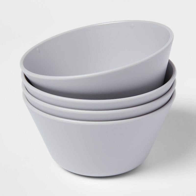 7.9oz 4pk Plastic Mini Bowls - Room Essentials™, 3 of 4