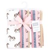 Hudson Baby Boys Cotton Flannel Burp Cloths 12-Pack Bundle, Cowgirl, One Size - 2 of 4