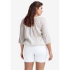 ellos Plus Size Stretch 5-Pocket Shorts - 3 of 4