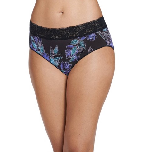 Jockey Women No Panty Line Promise Tactel Lace Hip Brief 6 Botanical Touch  : Target