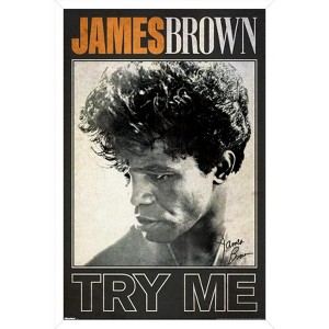 Trends International James Brown - Try Me Framed Wall Poster Prints - 1 of 4