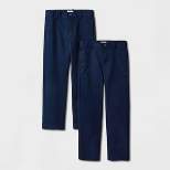 Boys' 2pk Straight Fit Uniform Pants - Cat & Jack™