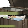 VisioGear 200GAL Outdoor Storage Deck Box with 4 Wheels, Large Patio Storage Bin for Outside Cushions, Brown, 54.3"*29.2"*33.1" - 2 of 4