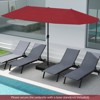 Tangkula 13 FT Double-sided Patio Umbrella Outdoor Large Twin Size Umbrella - 3 of 4