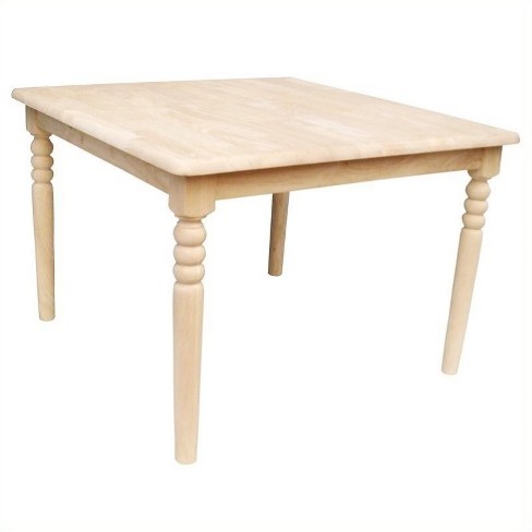 Wood Unfinished Kids Square Kids Table In Brown Rosebery Kids