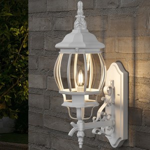 LamQee Outdoor Wall Lantern, Wall Sconce Porch Lighting Fixture Exterior Wall Lantern - 1 of 4