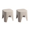 2pk Mallorca Stackable Rattan Top Side Tables - Lagoon - image 2 of 4