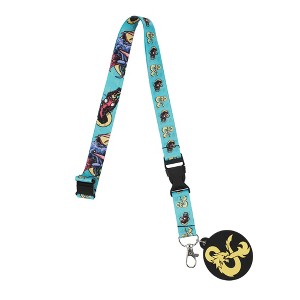 Dungeons & Dragons Mindflayer Blue Lanyard With ID Sleeve - 1 of 3