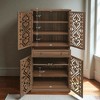4-Door Cabinet with 1 Drawer, Adjustable Shelves, Storage Cabinet for Living Room, Bedroom, or Office - 3 of 4