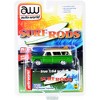 1965 Chevrolet Suburban Green Met. & Cream w/Two Surfboards "Surf Rods" Ltd Ed to 3600 pcs 1/64 Diecast Model Car by Auto World - 3 of 3