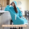 Tirrinia Women Men Blanket Hoodie Oversized Sweatshirts, Fluffy Fleece Plush Blanket Wearable, Cozy Gift for Family College Woman Men - 2 of 4