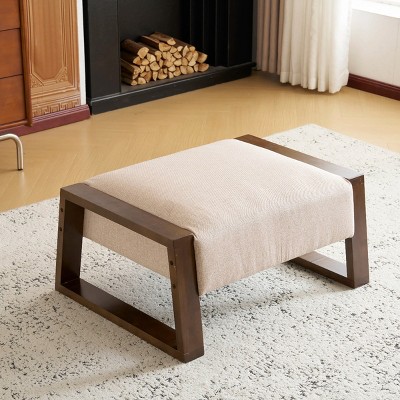 Stylish Ottoman Footstool,Ottoman Upholstered,Shoe Changing Bench,Ottoman Footrest,Ottoman For Living Room-Cuddlewood