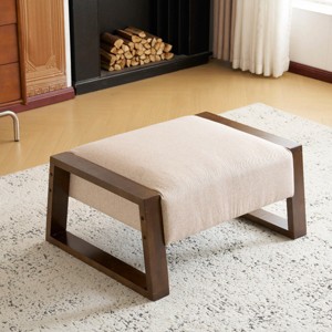 Stylish Ottoman Footstool,Ottoman Upholstered,Shoe Changing Bench,Ottoman Footrest,Ottoman For Living Room-Cuddlewood - 1 of 4