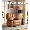 Acekool Power Recliner sofa with Heat & Massage, Swivel Rocker, USB Port, Cup Holders, Side Pockets, Extra-Wide Seat, Living Room - 2 of 4