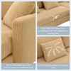 NicBex Modern L-Shaped Corduroy Sectional Sofa with Reversible Chaise and 3 Pillows for Living Room,Apartment,Office,Yellow - 4 of 4