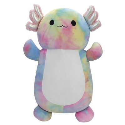 Squishmallows HugMees 18" Tinley the Rainbow Tie-Dye Axolotl Plush Toy