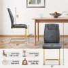 Dining Chairs Set of 4, Minimalist Modern Upholstered Chair with Metal Legs, Ideal for Home, Office, Kitchen, or Dining Room - 2 of 4