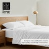 Delara 100% European Flax Linen Sheet Sets, Ultra Soft Smooth & Breathable, 345 Thread with Elasticized Deep Pocket - 3 of 4