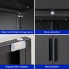 Metal Storage Cabinet with Doors and Adjustable Shelves, Freestanding Sideboard Buffet Cabinets, Utility Cabinet Accent Cabinet for Living Room - 4 of 4
