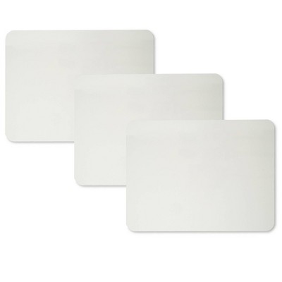 3pk 9" x 12" Magnetic Dry Erase Boards 2-Sided Plain - Charles Leonard