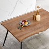 Maliang S Shape Irregular MDF Dining Table Metal Legs Wood Design Table Top - 4 of 4