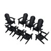 WestinTrends Tuscany HIPS¬¨‚Ä†Outdoor¬¨‚Ä†Patio¬¨‚Ä†Folding¬¨‚Ä†Adirondack¬¨‚Ä†Chair (Set of 8) - 3 of 4