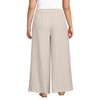 Lands' End Women's Linen High Rise Palazzo Pants - 2 of 3