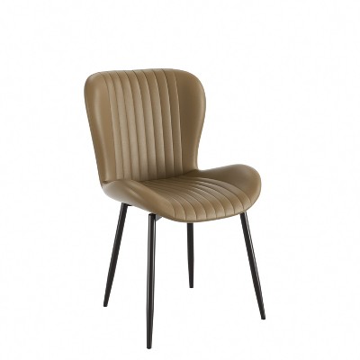 Dining Chairs Set of 2/4/6, Modern Upholstered Pu Leather Kitchen Side Chairs Comfy Backrest