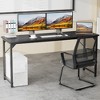 Lyngins Multi-Purpose Wooden Computer Office Desk, Modern Computer Desk & Gaming Desk, Writing Desk with X-Shaped Reinforcement for Home/Study - 2 of 3