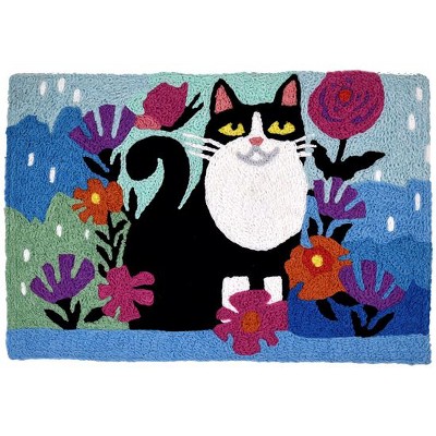 Jellybean Modern Indoor/Outdoor Garden Feline Mat Home Comfort Rug 20" X 30" Rectangle