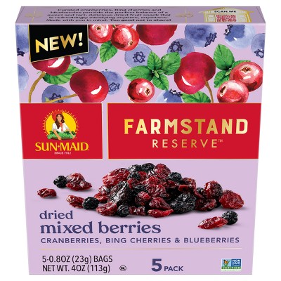 Sun-Maid Farmstand Reserve Dried Mixed Berries - 4oz/5ct