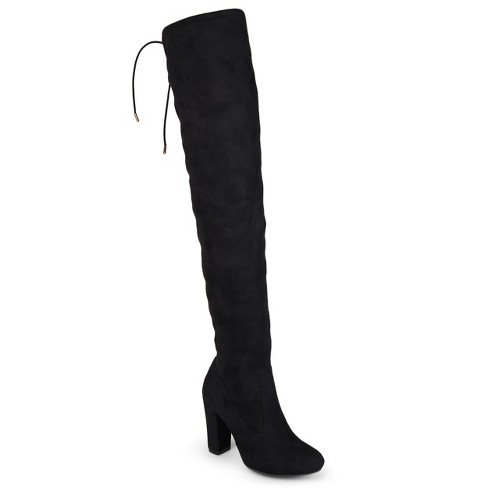 Journee Collection Womens Maya Block Heel Over The Knee Boots, Black 8 ...