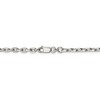 Black Bow Jewelry 4mm Sterling Silver Solid Beveled Oval Cable Chain Necklace - 4 of 4