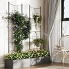 Elegant 2 Rack Baroque Iron Trellis for Climbing Plants, 1.6FT Tall Rustproof Garden Support for Roses, Vegetables, and Indoor Potted Plants - 4 of 4
