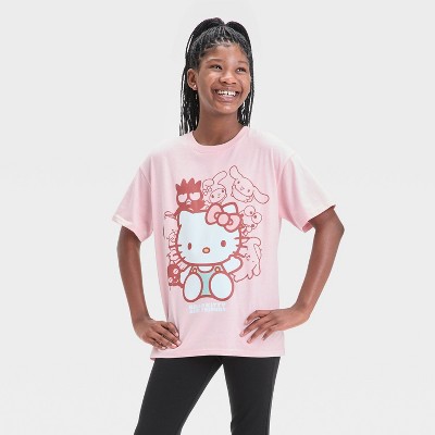 Girls' Hello Kitty and Friends Oversized Graphic T-Shirt - art class™ Pink